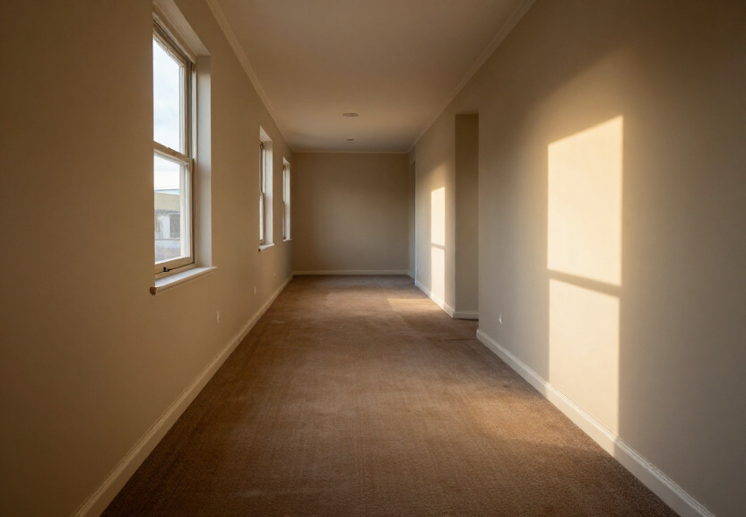 Restored living room in Forestville after flood damage repair